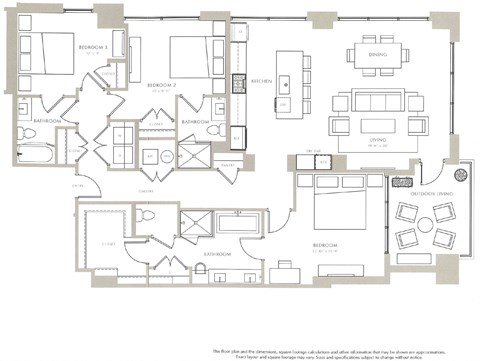 Dogwood I Floor Plan Dogwood I Floor Plan at The Sutton, Atlanta, 30305
